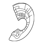 4778206130 - Brakes: Splash Shield for Toyota: Avalon, Camry Image