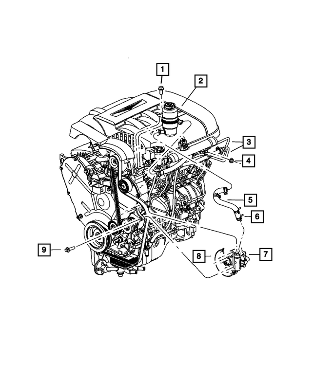 « 4809965AA – Steering : Liquide De Direction Assistée Reservoir pour Mopar Image »