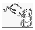 LC6251150A - Electrical: Tail Lamp Assembly for Mazda: MPV Image