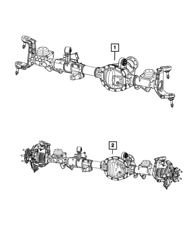 68636882AA - : Service Front Axle for Mopar Image