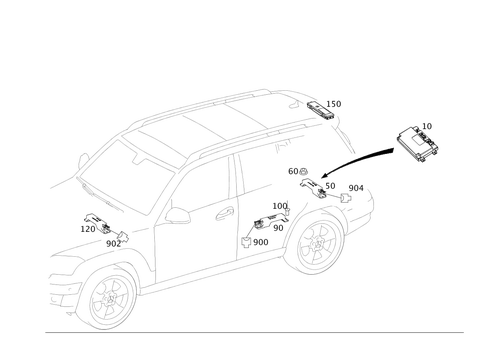 Keyless-Go for 2010 Mercedes-Benz GLK350 #0