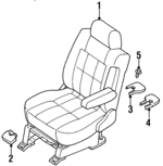 LB8657100B80 - Body: Seat Assembly for Mazda: MPV Image