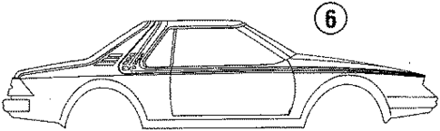 Stripe Tape for 1985 Ford EXP #5