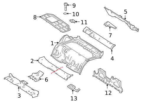 Rear Floor & Rails for 2012 Smart Fortwo #0