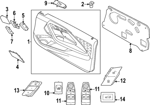 Interior Trim - Door for 2024 BMW M240i xDrive #0
