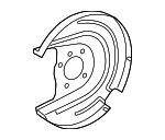 5Q0615611M - Brakes: Splash Shield for Volkswagen: e-Golf, Golf, Golf Alltrack, Golf R, Golf SportWagen Image