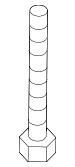 11588306 - Suspension: Torsion Bar Adjusting Arm Bolt for Hummer: H3, H3T Image