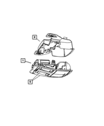 68207630AA - Interior Trim: Overhead Console Retainer for Mopar Image