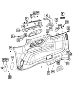 6504118 - Interior Trim: M6 X 1.00 U-nut for Mopar Image
