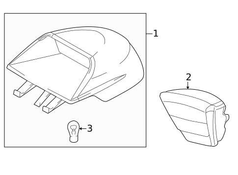 High Mounted Stop Lamp for 2006 Hyundai Elantra #0