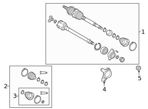 Drive Axles for 2020 Toyota Camry #0