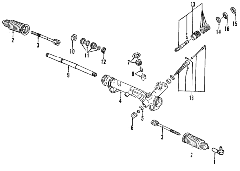 Steering Gear & Linkage for 2002 Ford Mustang #1