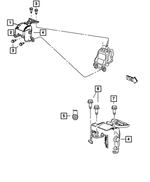 5105465AF - 2.0L Gas; Engine: Transmission Mount Bracket for Mopar Image