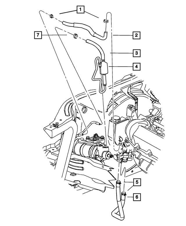 « 52088918AH – Steering : Retour De Direction Assistée Durite pour Mopar Image »