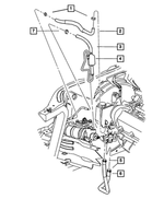 52088918AH - Steering: Power Steering Return Hose for Mopar Image
