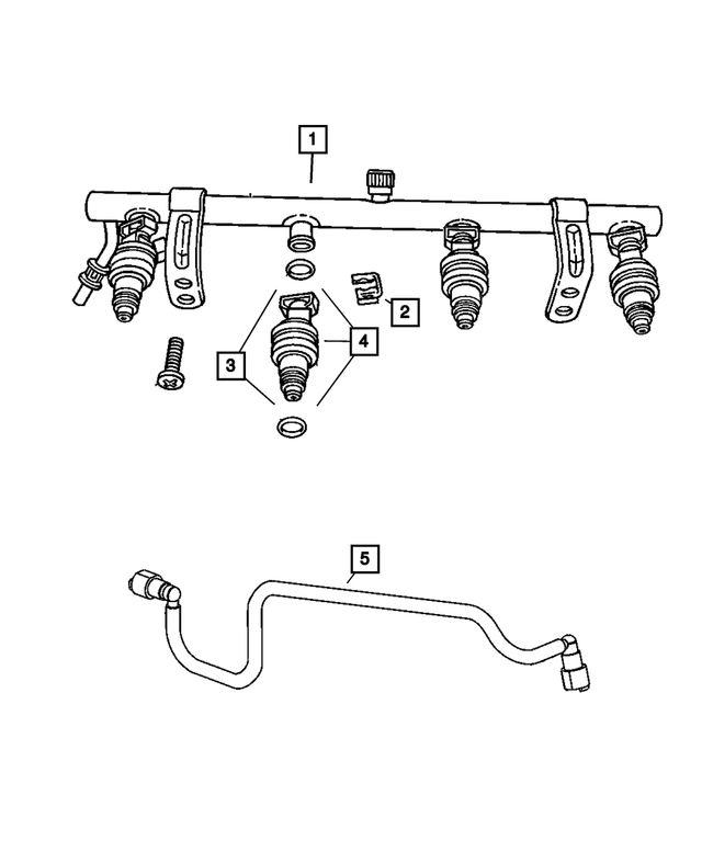 4891779AA - : Fuel Injector for Mopar Image