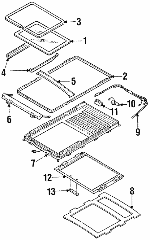Sunroof for 1998 Isuzu Trooper | Isuzu Parts Center