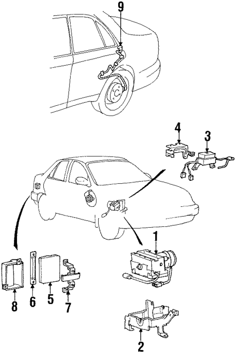 ABS Components for 2000 Hyundai Elantra #0