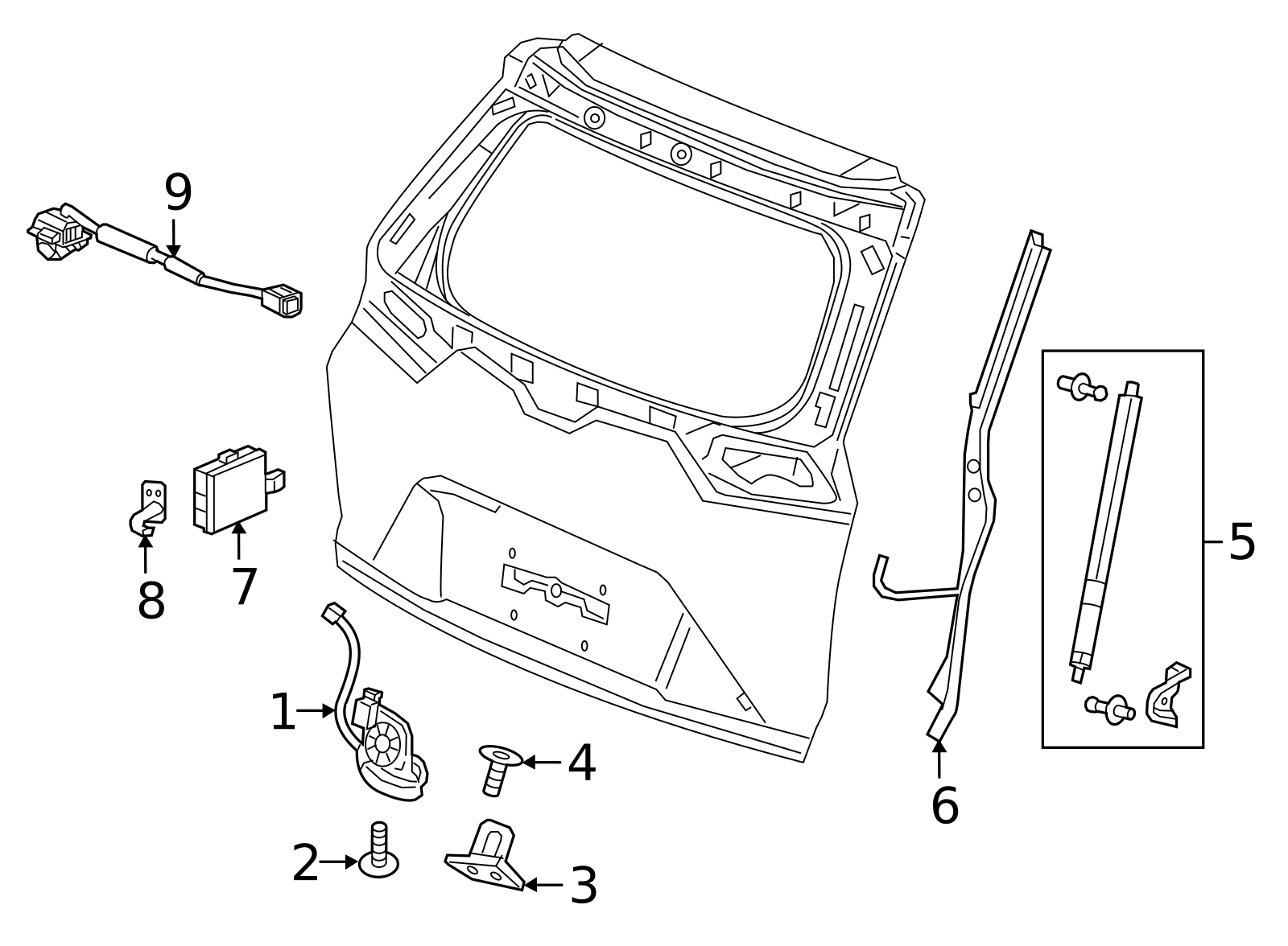 74954-TLA-A51 - Sensor Assembly, L Power Tailgate Pinch 2017-2020 Honda ...