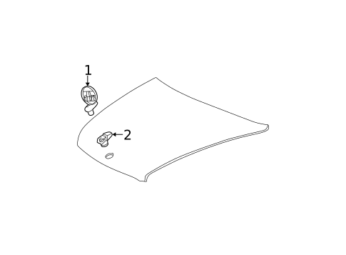 Exterior Trim - Hood for 1999 Buick Park Avenue #0