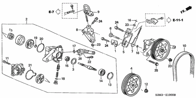 P.S. Pump - Bracket for 2002 Acura CL #0