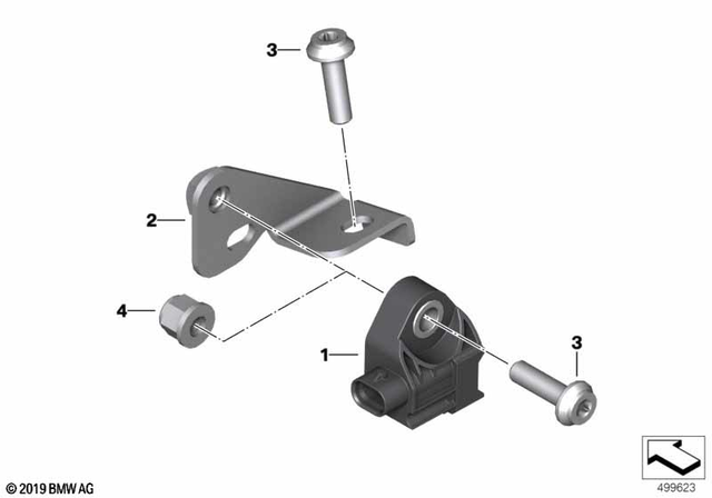 7129907402 - Audio, Navigation, Information Systems: Fillister-Head Screw - M6X20-8.8-ZNNIV for BMW-Motorrad Image