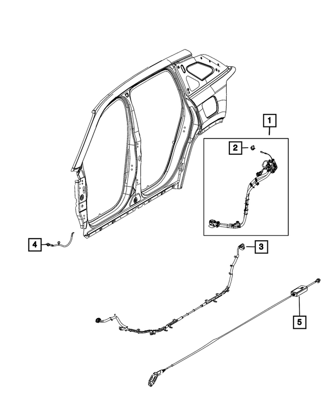 68570527AC - High Voltage Powertrain Systems: Charge Port Wiring for Jeep: Cherokee, Wagoneer S Image