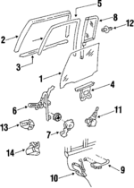 20476416 - Body: Reveal Molding for Buick: Electra | Oldsmobile: 98 Image