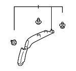 94013SJ010ME - : Lock Pillar Trim for Subaru: Forester Image