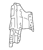 1W6Z76611C34AA - Electrical: Seat Belt Assembly Bracket for FORD Image
