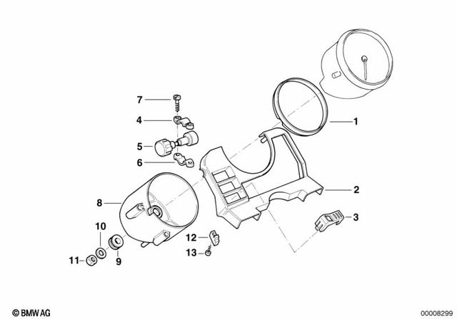 32711459318 - Instruments: Covering Cap -  for BMW-Motorrad Image image