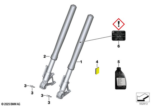 Telescopic Forks, Telelever for 2019 BMW-Motorrad F 900 XR #3