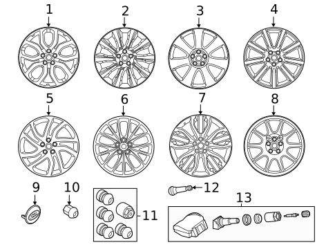 Wheels for 2022 Land Rover Defender 90 #12