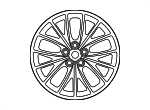 LR103598 - Suspension: Wheel, Alloy for Land Rover: Range Rover Sport Image