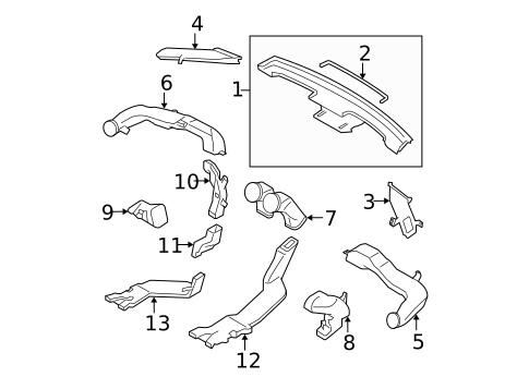 Ducts for 2011 Nissan Rogue #0