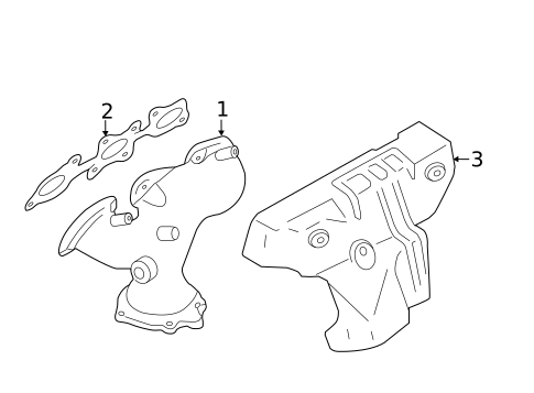 Exhaust Manifold for 2013 INFINITI JX35 #0