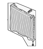 LR162120 - Cooling System: Radiator for Land Rover: Discovery, Range Rover, Range Rover Sport Image