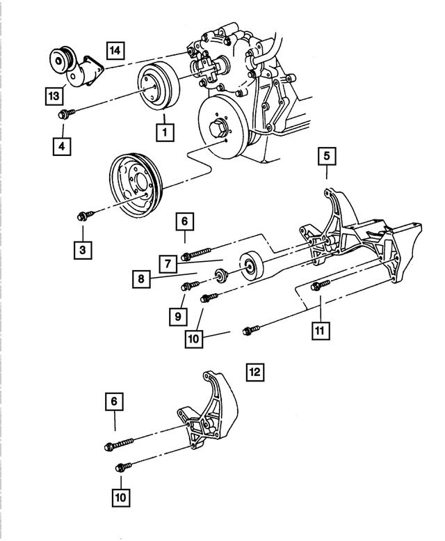 53010158AC - Cooling: Belt Tensioner for Mopar Image