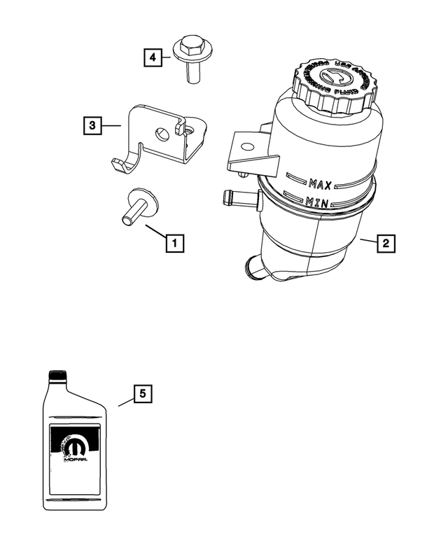 6506080AA - Steering: Hex Head Screw for Mopar Image
