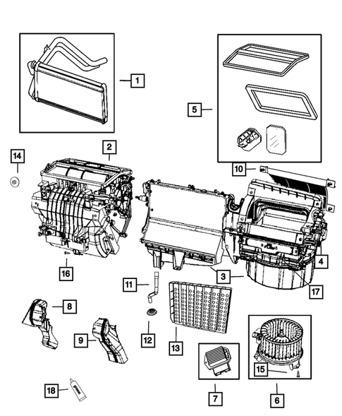 Air Conditioner and Heater Units for 2017 Jeep Patriot #1