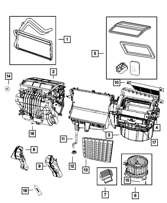 5191353AB - Air Conditioners and Heaters: A/c And Heater Duct for Dodge: Caliber | Jeep: Compass, Patriot | Ram: ProMaster 1500, ProMaster 2500, ProMaster 3500, ProMaster EV Image