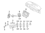 31346944 - Body: Power Outlet for Volvo: C30, C70, S40, S60, S60 Cross Country, S80, V50, V60, V60 Cross Country, V70, XC60, XC70, XC90 Image