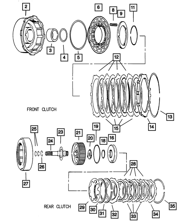 52852922AA - Automatic Transmission 4 Speed: Front Clutch Piston Seal for Mopar Image