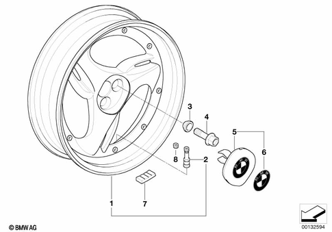 Wheels with Bearings for 2003 BMW-Motorrad R 1200 C Independent #1