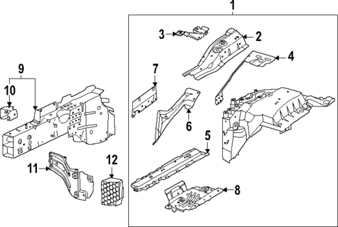 Structural Components & Rails for 2024 Porsche Macan #1