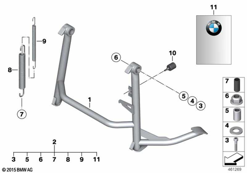 Center Stand for 2017 BMW-Motorrad F 800 R #0