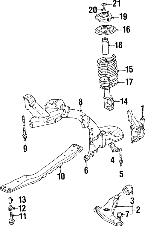 Suspension Components for 1997 Mitsubishi Mirage #0
