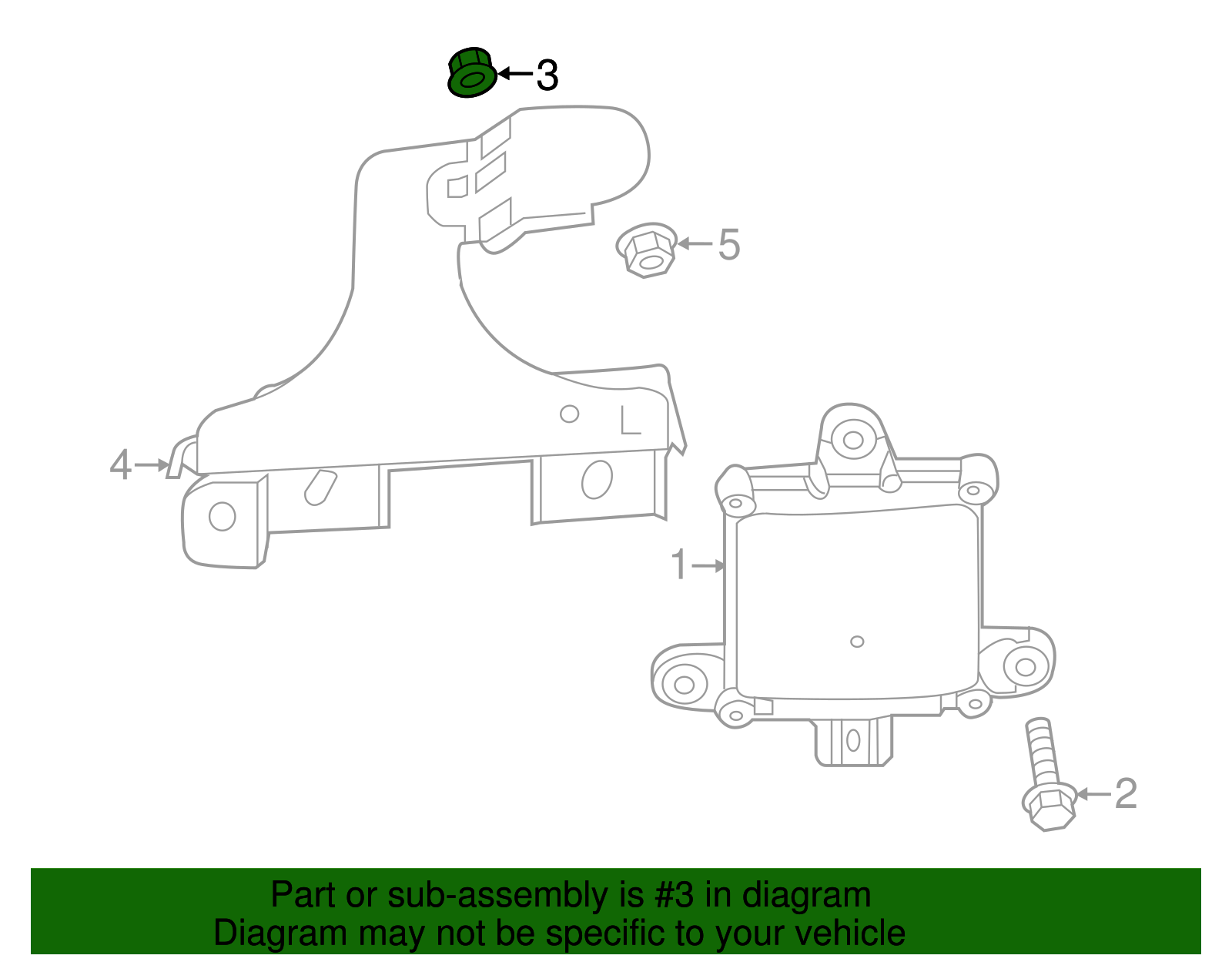 1993-2025 Mazda Blind Spot Radar Nut 9994-00-601