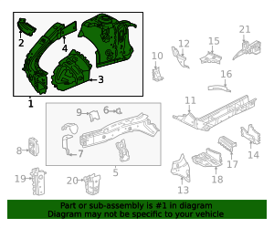 2025-2026 Chevrolet Equinox Apron Assembly 26480210 | OEM Parts Online