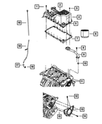 6500070 - Engine 3.5L Six Cylinder: Hex Head Locking Bolt, Mounting for Mopar Image